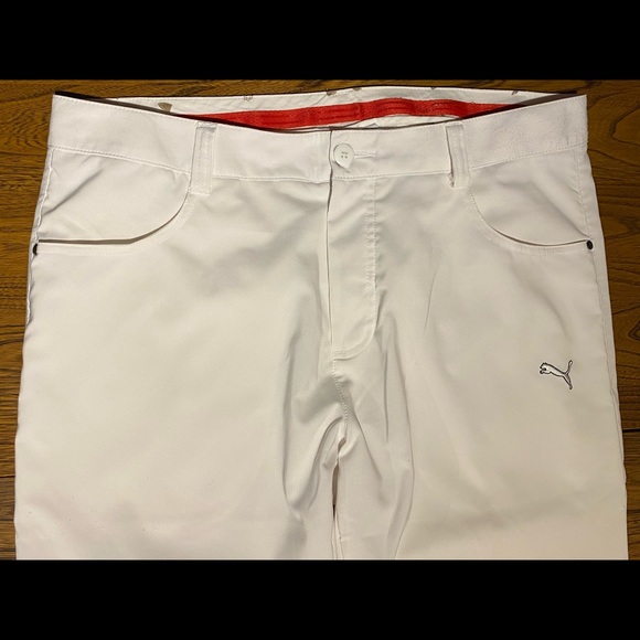 Puma Golf 34 White Pants - Picture 7 of 8